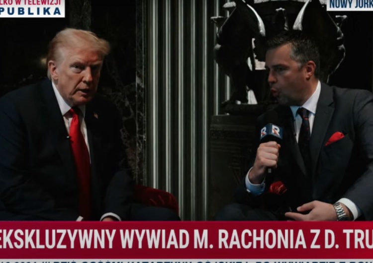 Donald Trump w Telewizji Republika Rachoń zapytał Trumpa o prezydenta Dudę. Jasna deklaracja