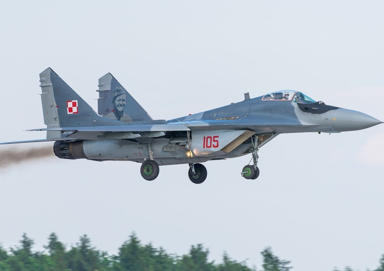 Myśliwiec MiG-29 Zełenski narzeka na Polskę. 