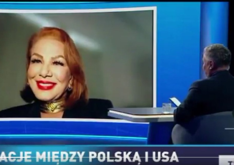 Wywiad w TVP z Georgette Mosbacher Mosbacher chętna do powrotu do Polski. 