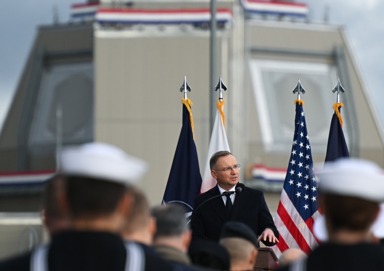 Andrzej Duda Uroczyste otwarcie bazy w Redzikowie. Prezydent Andrzej Duda zabrał głos 