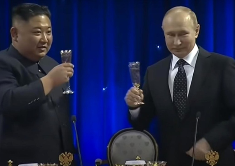 Kim Dzong Un i Władimir Putin  