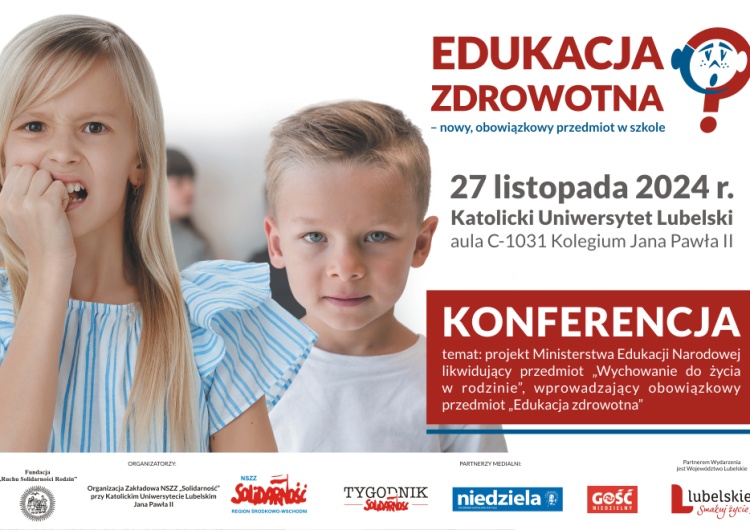  Konferencja: Edukacja zdrowotna – nowy, obowiązkowy przedmiot w szkole