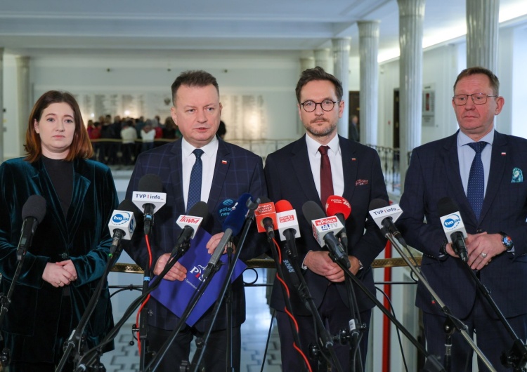 Politycy PiS od lewej Anna Gembicka, Mariusz Błaszczak, Waldemar Buda i Robert Telus Politycy PiS ostro o umowie Mercosur: Jest bardzo groźna dla rozwoju polskiej wsi 