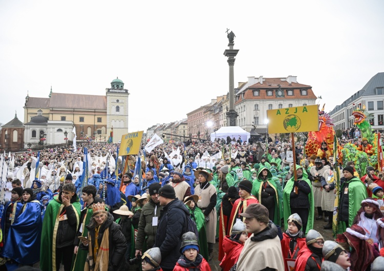 Orszak Trzech Króli, Warszawa 2025 Tłumy mieszkańców stolicy na Orszaku Trzech Króli