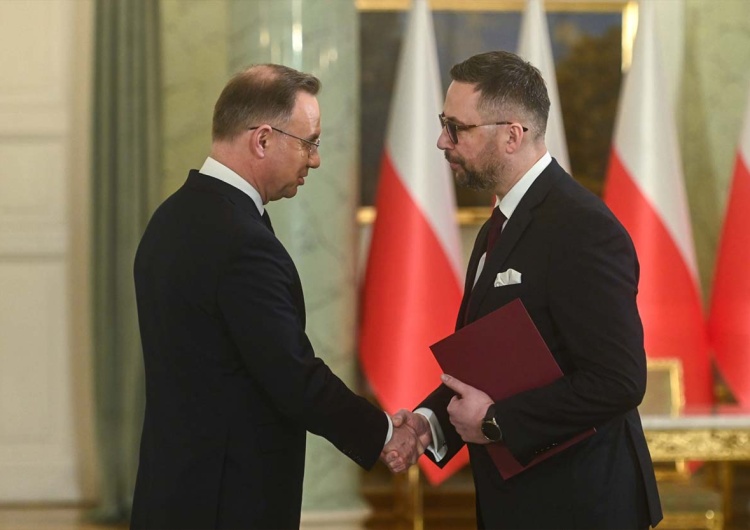 Prezydent Andrzej Duda oraz nowy minister nauki Marcin Kulasek Nowy minister nauki. Jest decyzja prezydenta