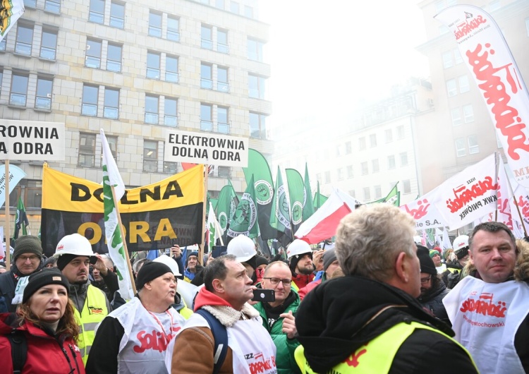 Protest górników i energetyków w Warszawie Redaktor naczelny 