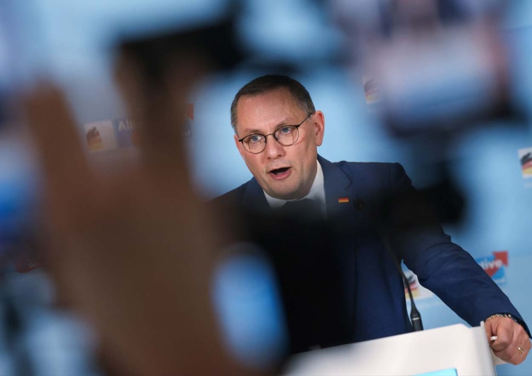 Wiceszef AfD Tino Chrupalla Wybory w Niemczech. Rośnie poparcie dla AfD