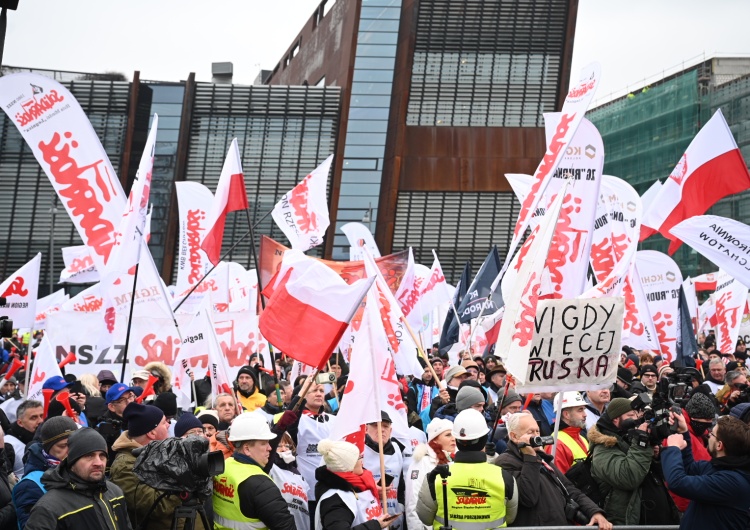 Protest Solidarności Precz z Zielonym Ładem! Solidarność 