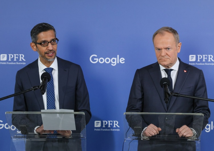 Dyrektor Google Sundar Pichai oraz premier Donald Tusk „Kompromitacja”. Specjaliści w szoku po zapowiedzi Tuska i szefa Google