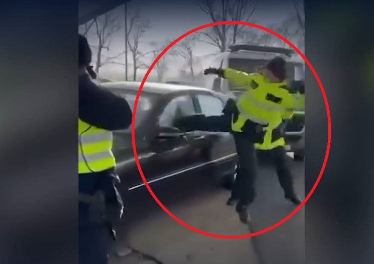 Brutalna interwencja niemieckiej policji Strzały i agresja niemieckiej policji na granicy z Holandią