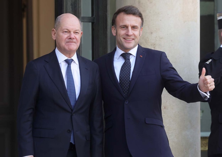 Olaf Scholz i Emmanuel Macron Francja głównym odbiorcą gazu z Rosji. Ogromny wzrost importu