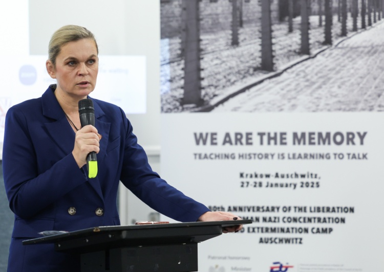 Barbara Nowacka na międzynarodowej konferencji „My jesteśmy pamięcią. Nauczanie historii to nauka rozmowy” w Krakowie podczas rocznicy 