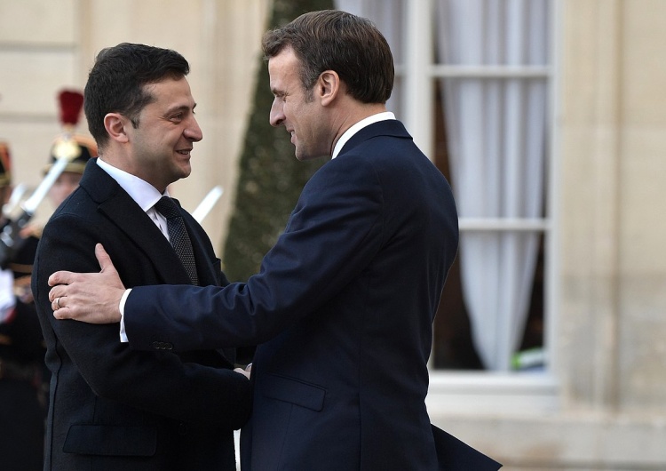 Prezydent Ukrainy Wołodymyr Zełenski i Francji Emmanuel Macron Francja chce ukraińskich surowców. Emmanuel Macron złożył propozycję Zełenskiemu