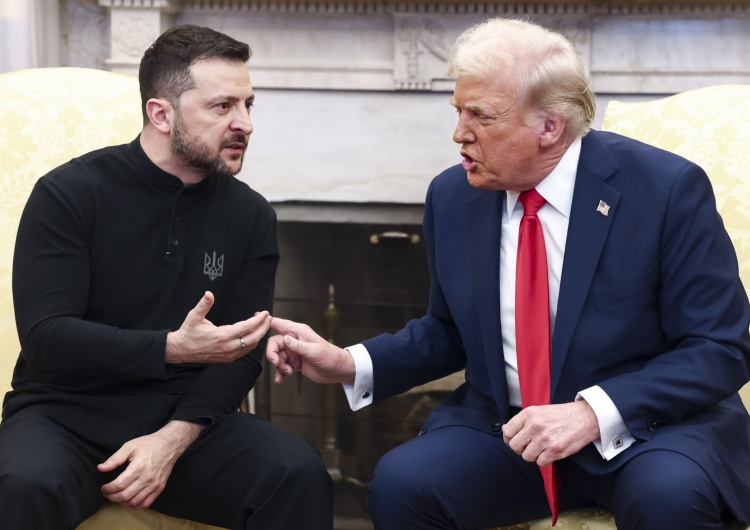 Wołodymyr Zełenski, Donald Trump Donald Trump wyśmiał korespondenta nielegalnie przejętych mediów publicznych