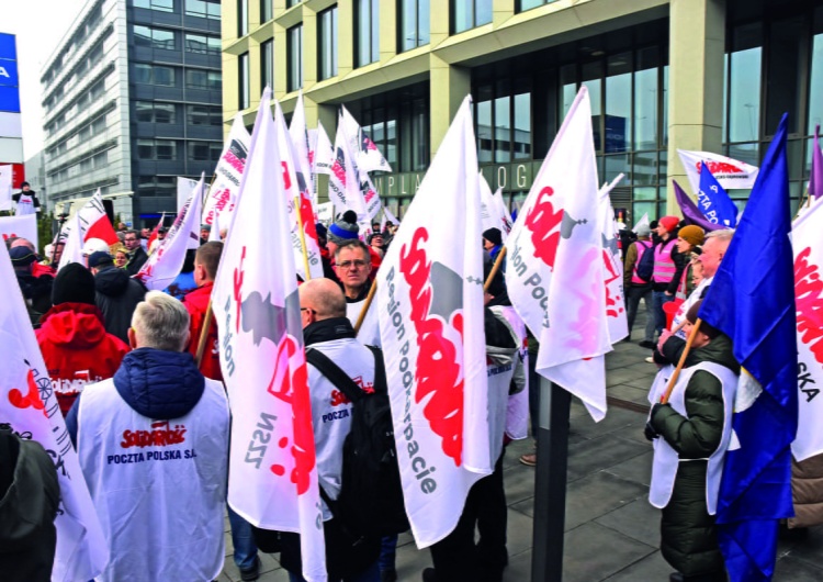 Protest pracowników Poczty Polskiej Redaktor naczelny 