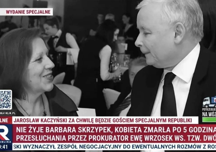 Nie żyje Barbara Skrzypek Nie żyje Barbara Skrzypek. Wstrząsające słowa prezesa PiS