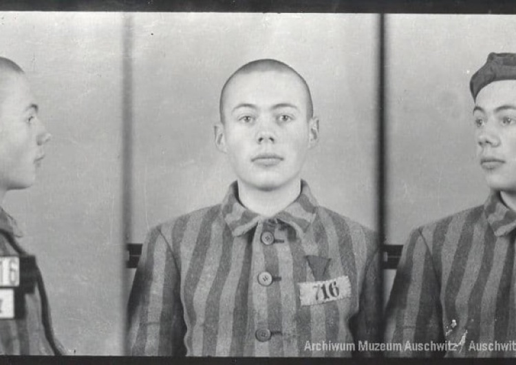 Aleksander Giermański. Zdjęcie obozowe Dr Adam Cyra: Aleksander Giermański. Więzień I Transportu [Polaków] do Auschwitz