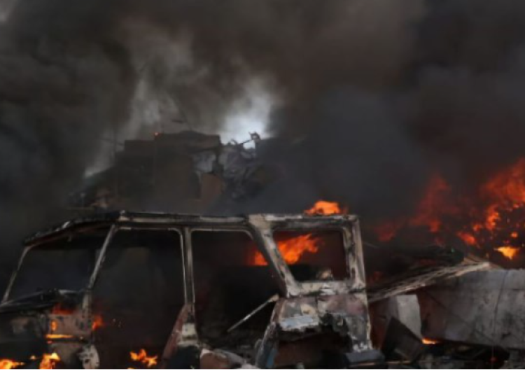 atak na Dniepr Dniepr zaatakowany przez Rosję. Rannych zostało sześć osób, w tym niemowlę 