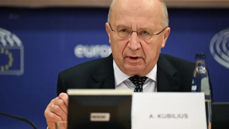Europejski Komisarz ds. obrony i przestrzeni kosmicznej Andrius Kubilius