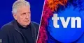Gerhard Zeiler, przewodniczący rady nadzorczej TVN, obok logo stacji TVN