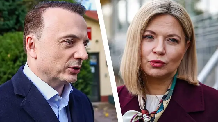 Łukasz Gibała i Monika Piątkowska