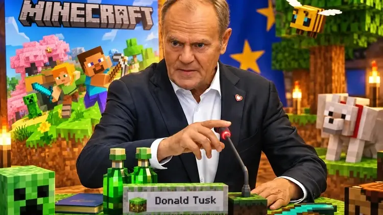 Tusk oskarżył Minecraft o propagowanie przemocy