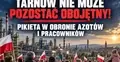Pikieta Solidarności Grupy Azoty w Tarnowie - plakat