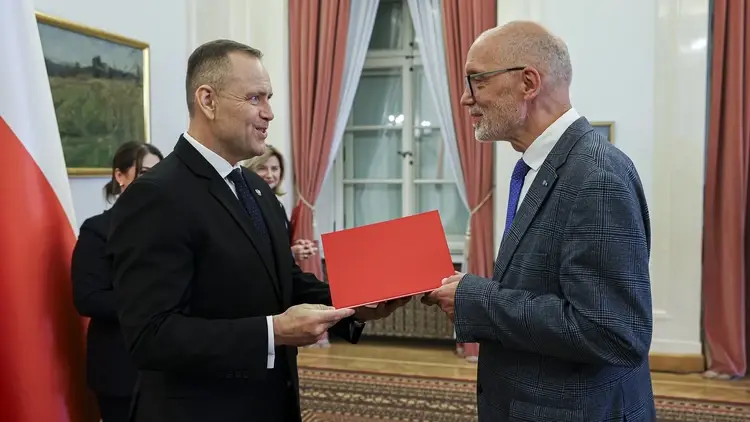 Karol Nawrocki wręcza nominację w Pałacu Prezydenckim