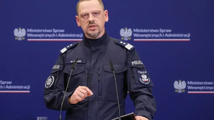 Marek Boroń na konferencji prasowej