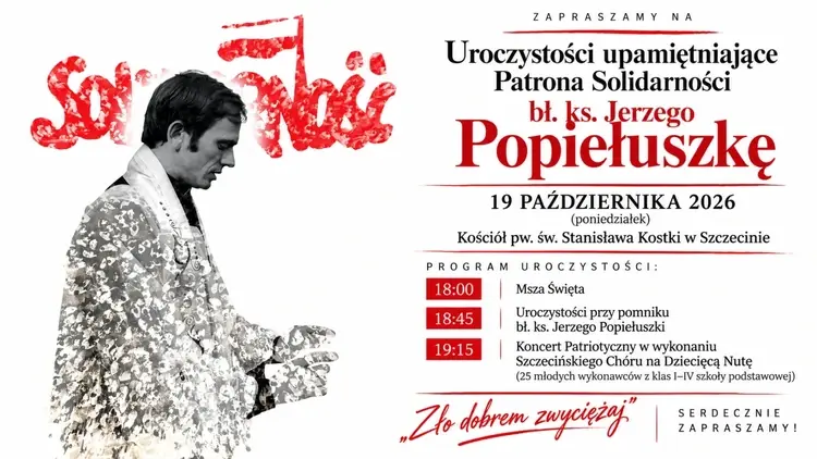 Szczecin uczci pamięć bł. ks. Jerzego Popiełuszki