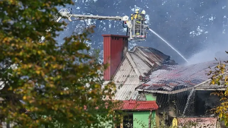 pożar w Nisku