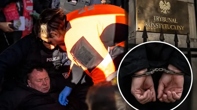 zatrzymanie mężczyzny pod TK