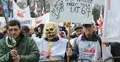 Protest dotyczący referendum ws. wieku emerytalnego