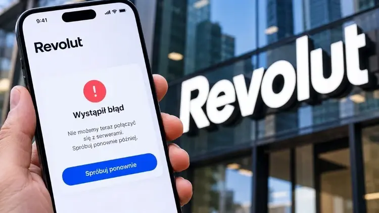 revolut awaria smartfon
