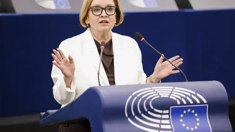 Eurodeputowana Anna Zalewska na posiedzeniu PE