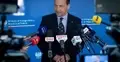 Radosław Sikorski na konferencji prasowej