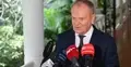 Premier Donald Tusk podczas konferencji prasowej
