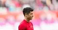 Przygnębiony Robert Lewandowski na boisku