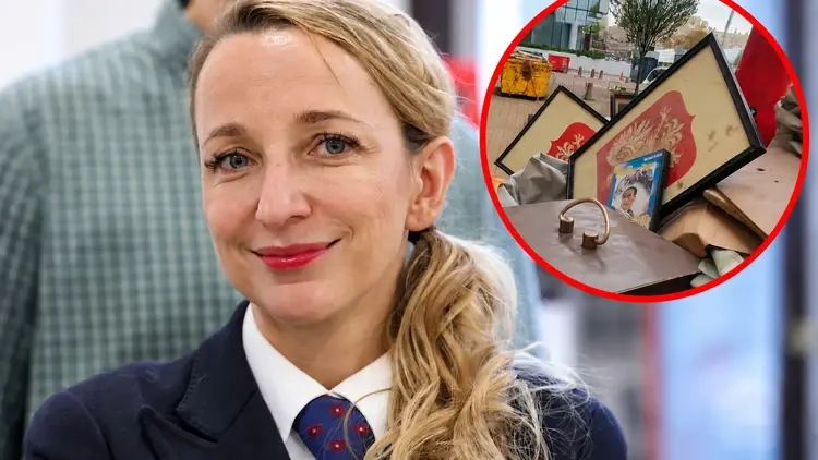 Rzecznik Praw Obywatelskich Sylwia Gregorczyk-Abram/śmietnik przed biurem RPO