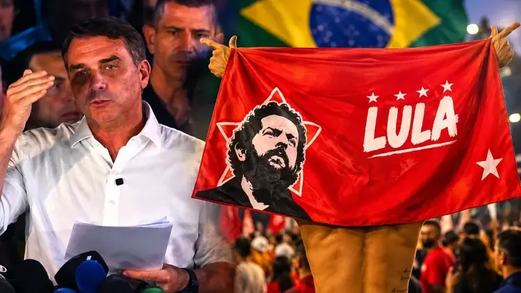 Flavio Bolsonaro i wyborca luli