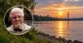 Sylwester Gładyś na tle wisły