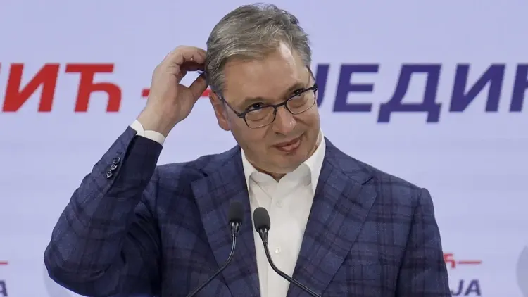 Alaksandar Vucic po przegranych wyborach