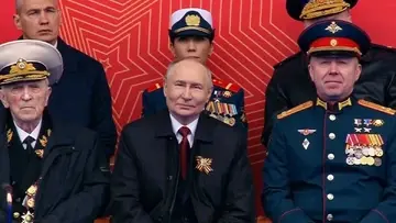 Władimir Putin podczas parady 9 maja 2026