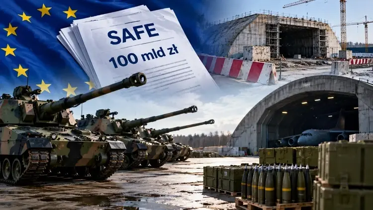 czołgi, samoloty, hangar, flaga UE
