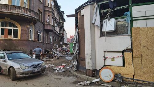 Kłodzko. Zniszczenia po powodzi