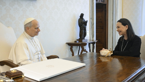 Leon XIV i Corina Machado