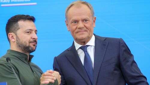 Wołodymyr Zełenski, Donald Tusk