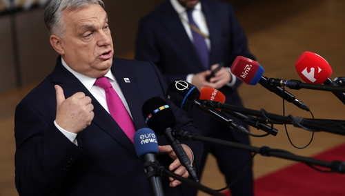 Premier Węgier Viktor Orban podczas szczytu w Brukseli