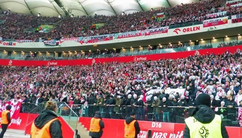 Kibice podczas meczu Polska – Holandia