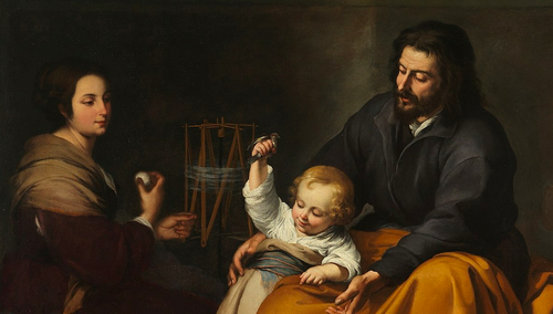 Święta Rodzina z ptaszkiem, Murillo 